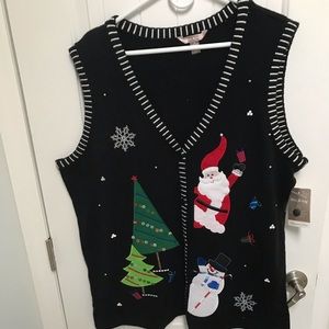 Ladies plus size Christmas vest 3X